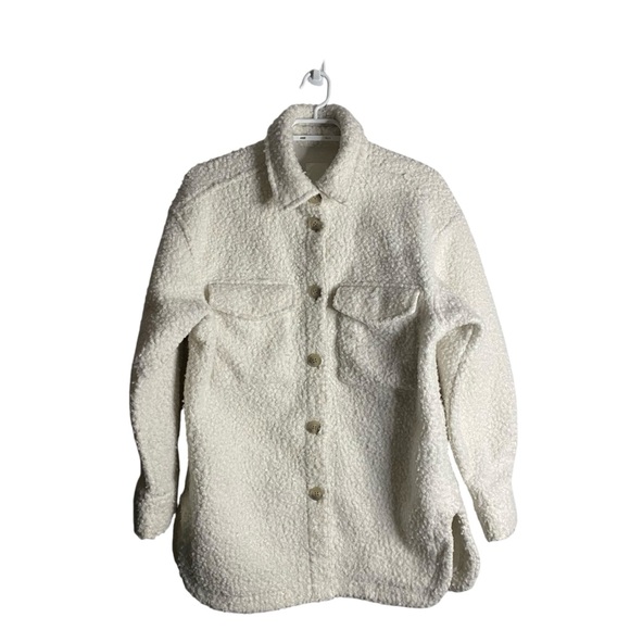 H&M Jackets & Blazers - H&M Women's Casual Teddy Sherpa Shacket